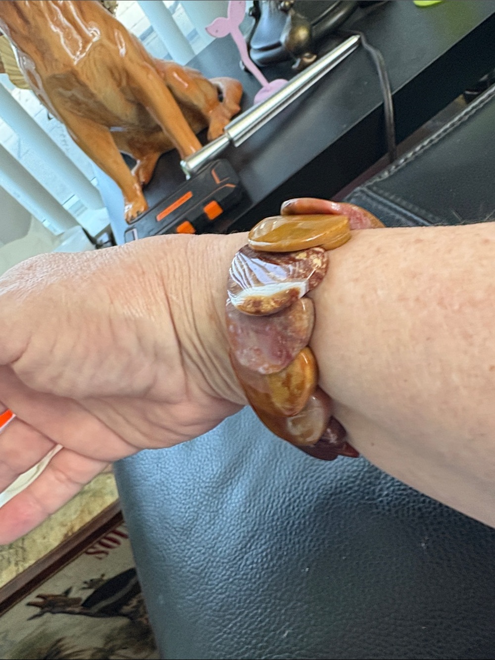 Stunning New Mookaite Jasper Flexible Bracelet From Western  Australia